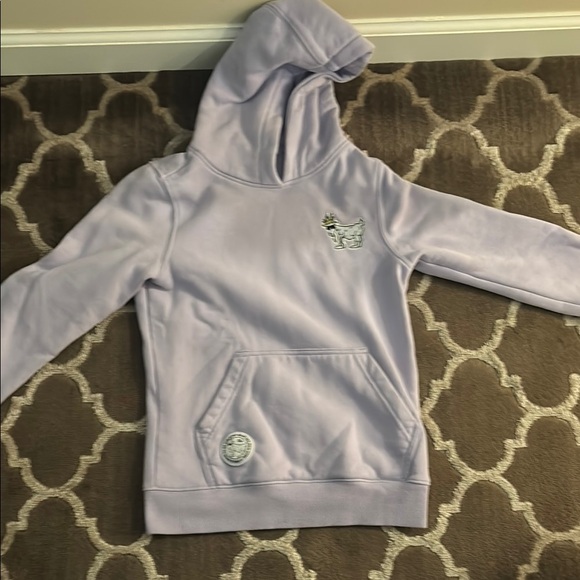 Girls GOAT USA Lavender hooded sweatshirt size M - Picture 1 of 4